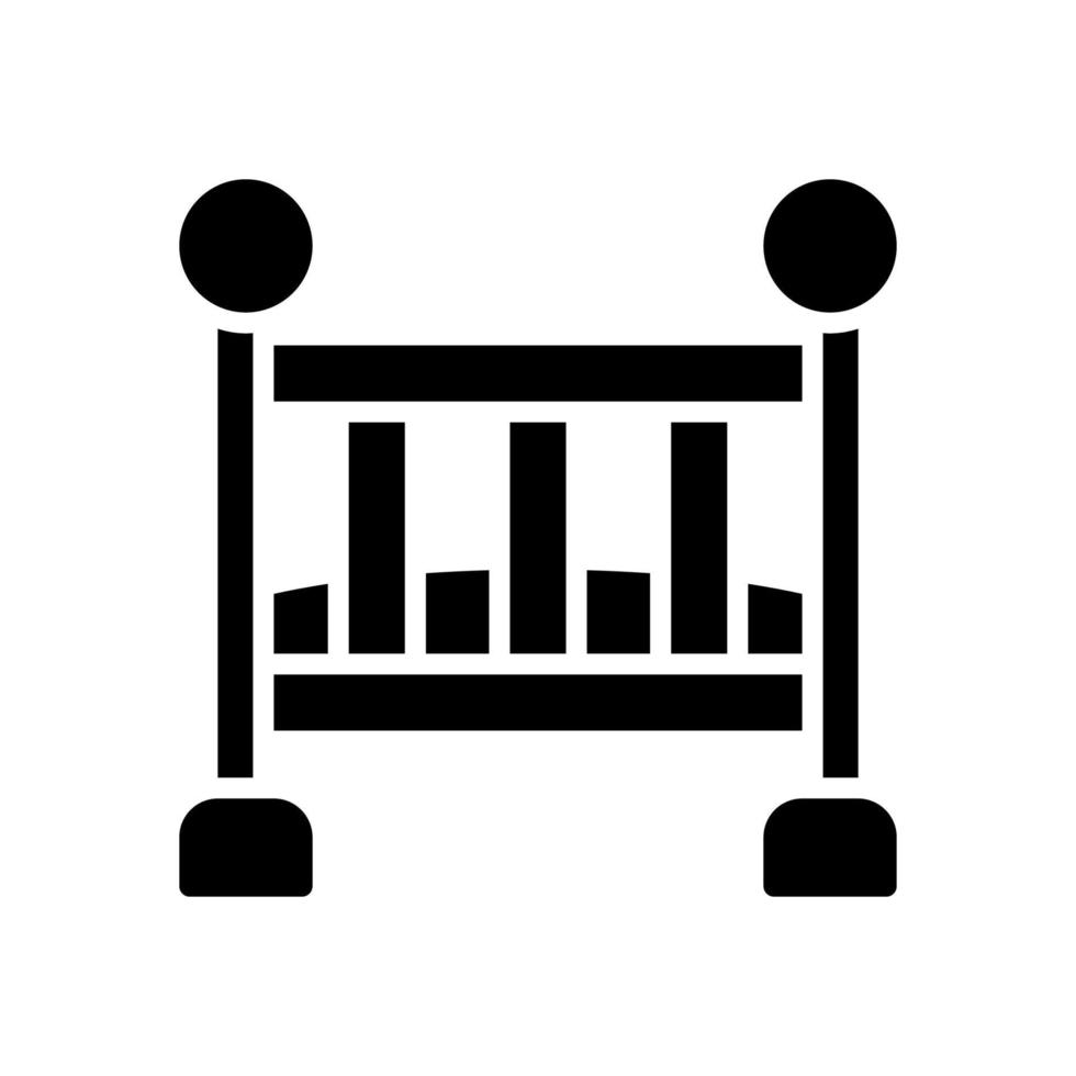 baby crib icon for your website design, logo, app, UI. vector
