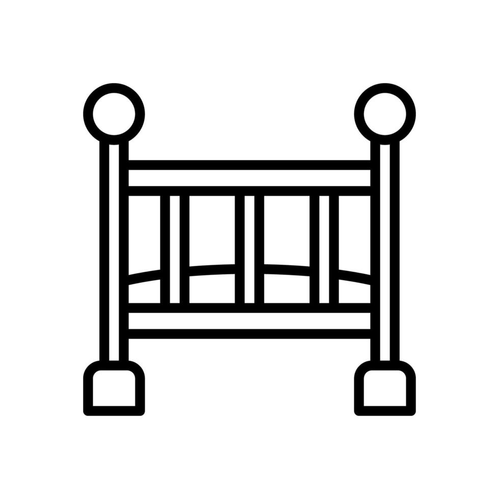 baby crib icon for your website design, logo, app, UI. vector