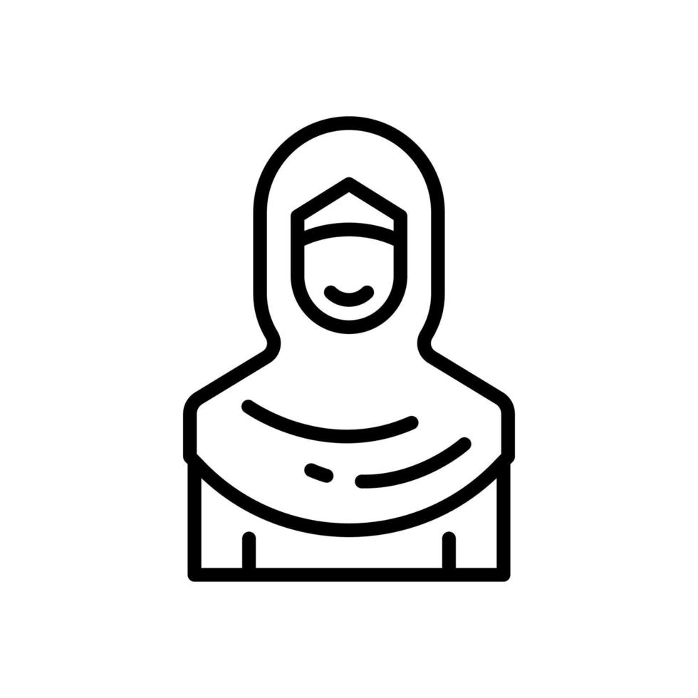 muslimah icono para tu sitio web diseño, logo, aplicación, ui vector