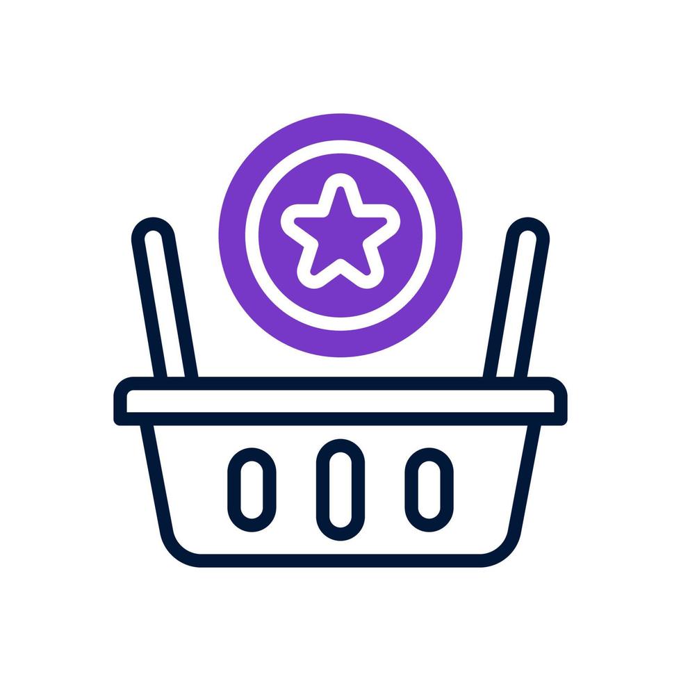 icono de cesta de la compra para su sitio web, móvil, presentación y diseño de logotipo. vector