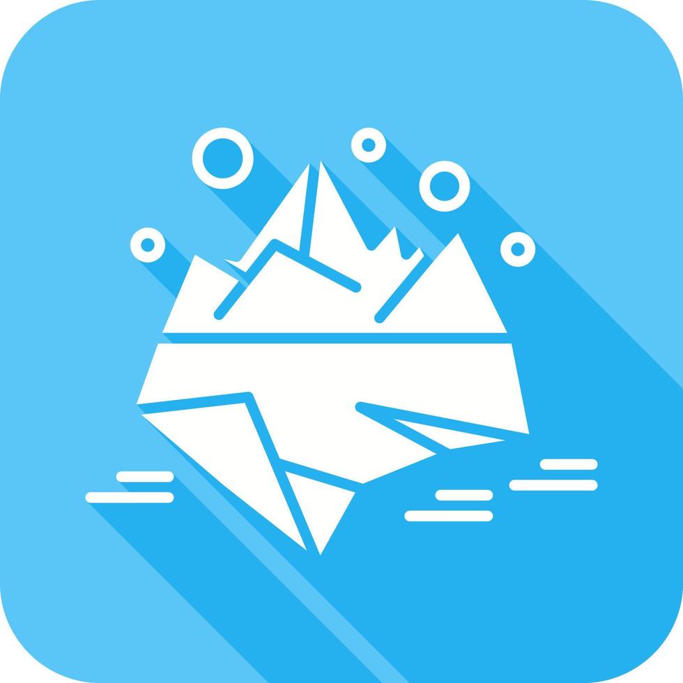 icono de vector de iceberg