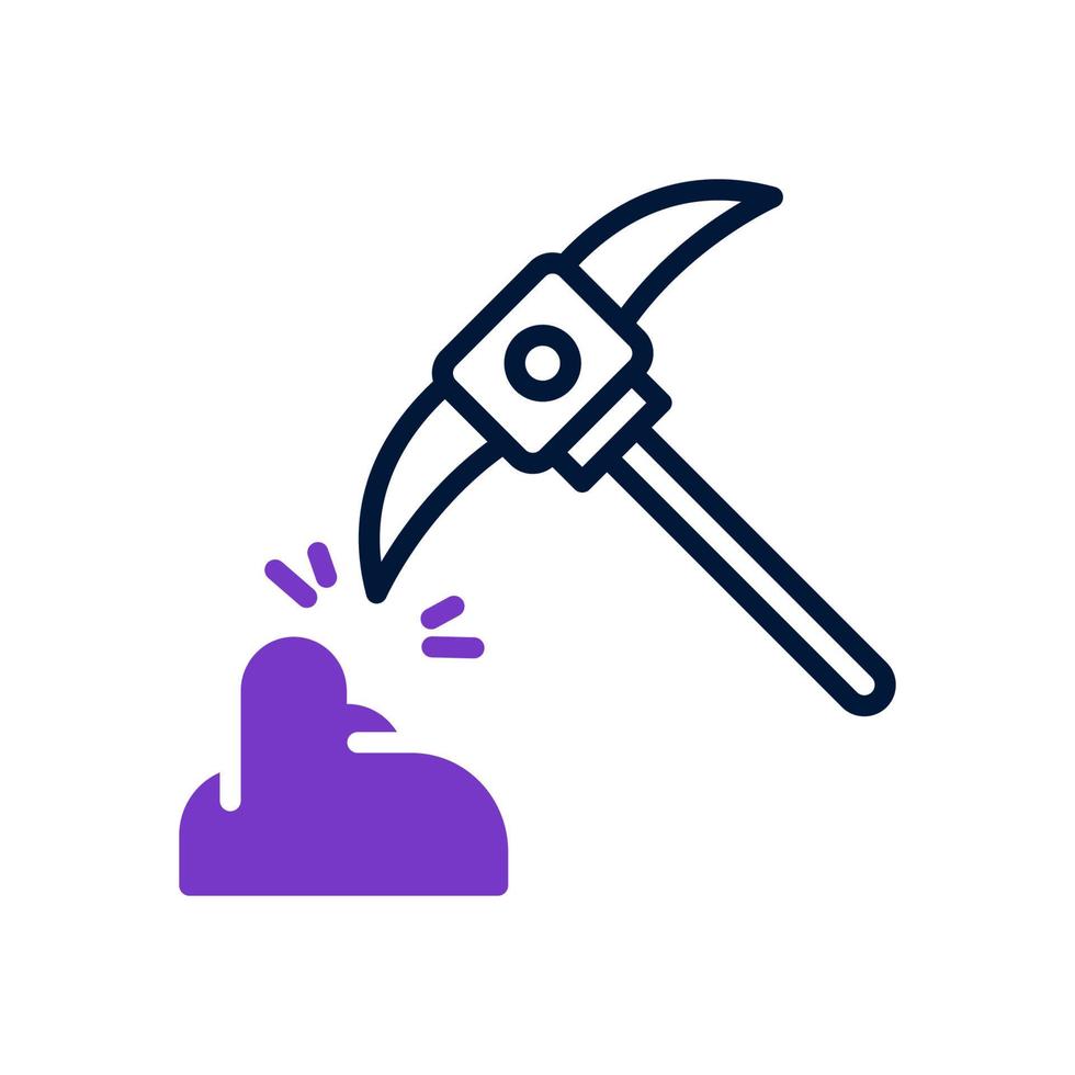 pickaxe icon for your website design, logo, app, UI. vector