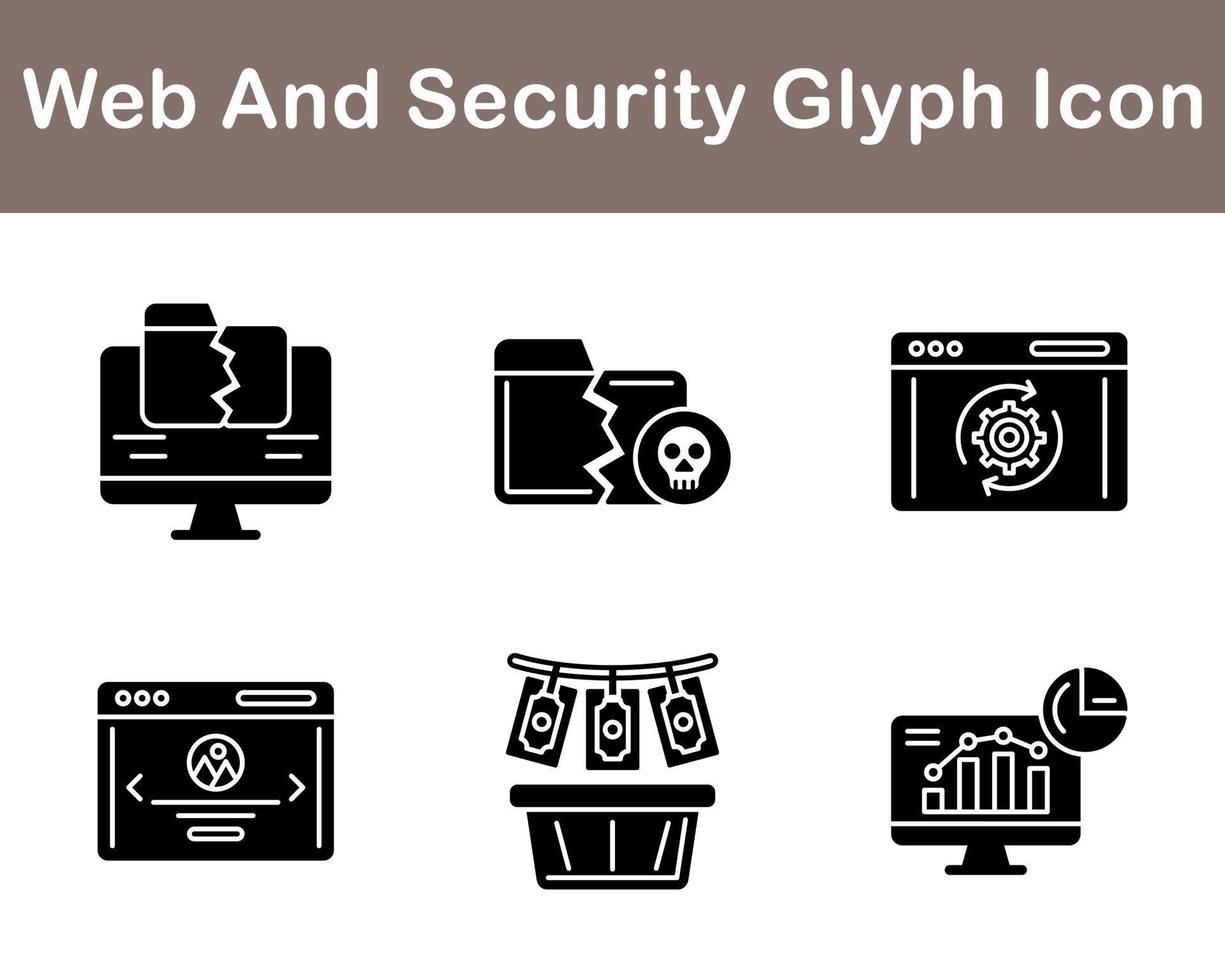 Web And Security Vector Icon Set