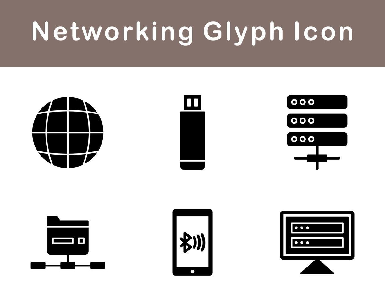 redes vector icono conjunto