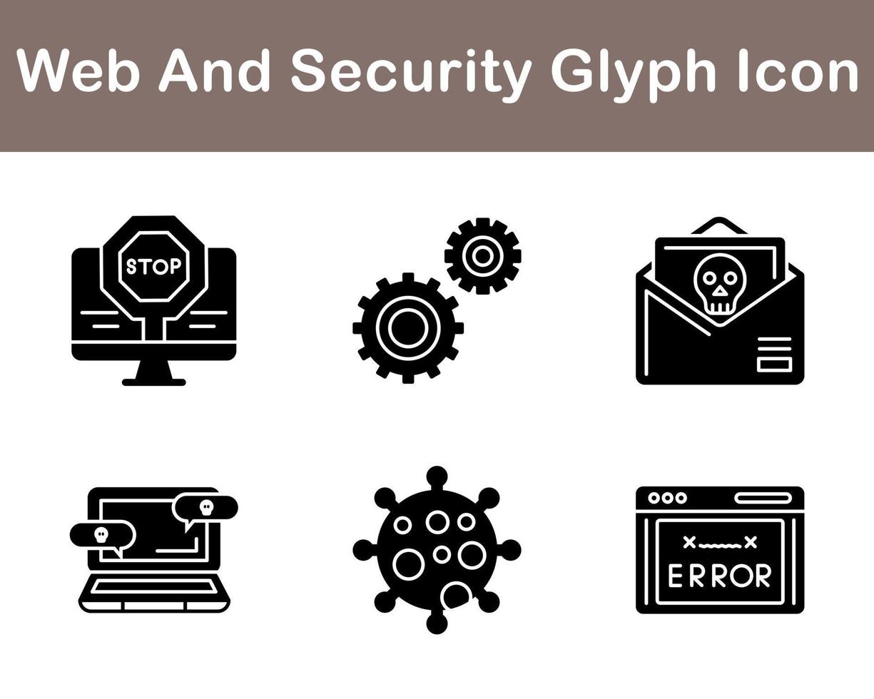 Web And Security Vector Icon Set