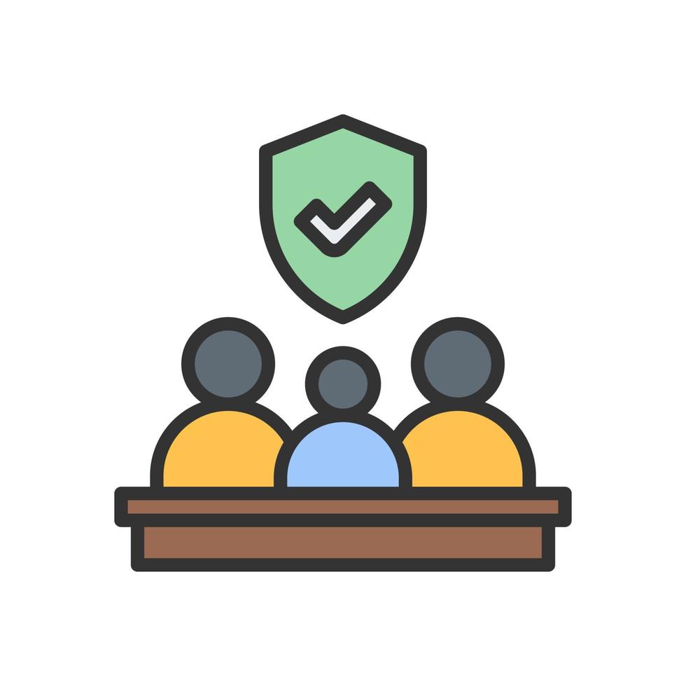 family insurance icon for your website, mobile, presentation, and logo design. vector