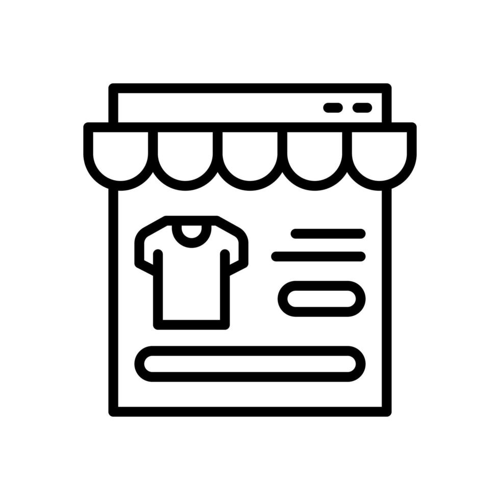 online shop icon for your website design, logo, app, UI. vector