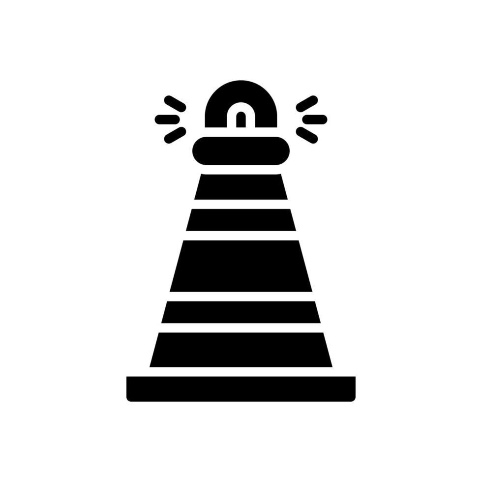 traffic cone icon for your website design, logo, app, UI. vector
