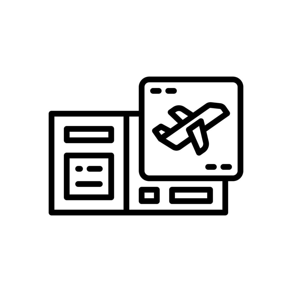 plane ticket icon for your website, mobile, presentation, and logo