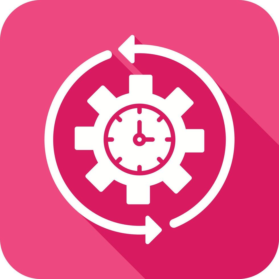 girar el icono de vector de tiempo