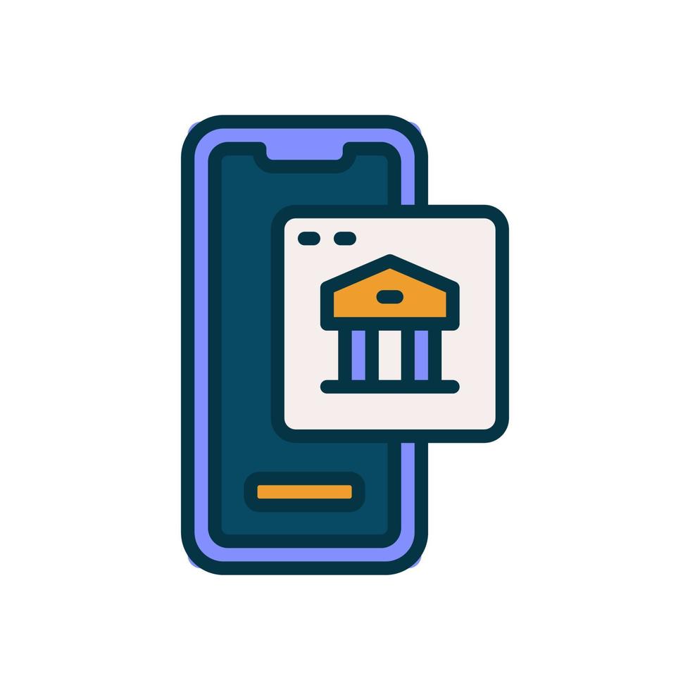 mobile banking icon for your website, mobile, presentation, and logo design. vector