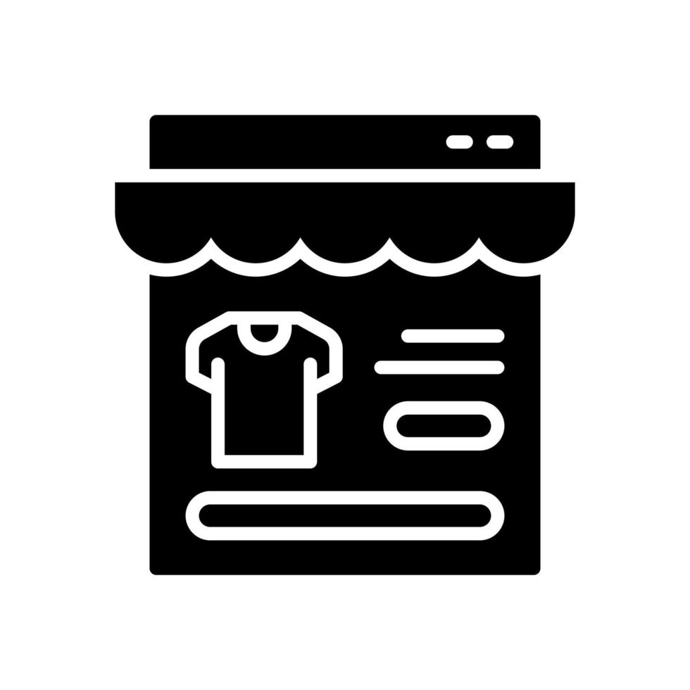 en línea tienda icono para tu sitio web diseño, logo, aplicación, ui vector