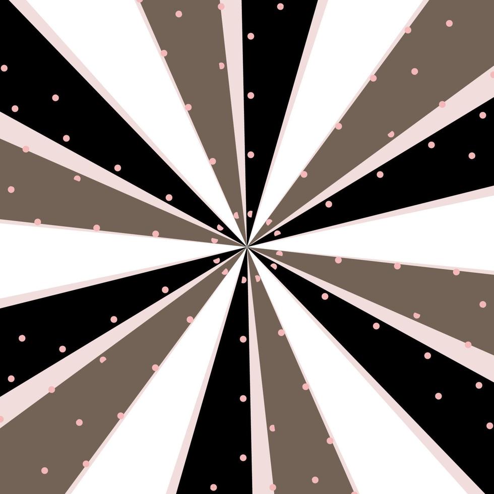Black and white starburst vector background.