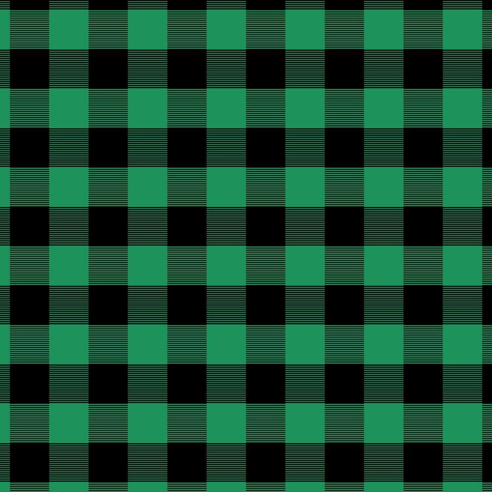 básico plaid rgb cheque zueco en verde, negro .sin costura tela textura para impresión. vector