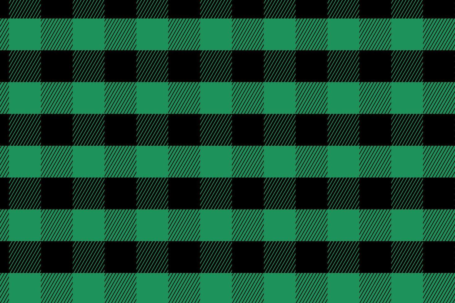 Basic RGBPlaid check patten in green, Black .Seamless fabric texture for print. vector