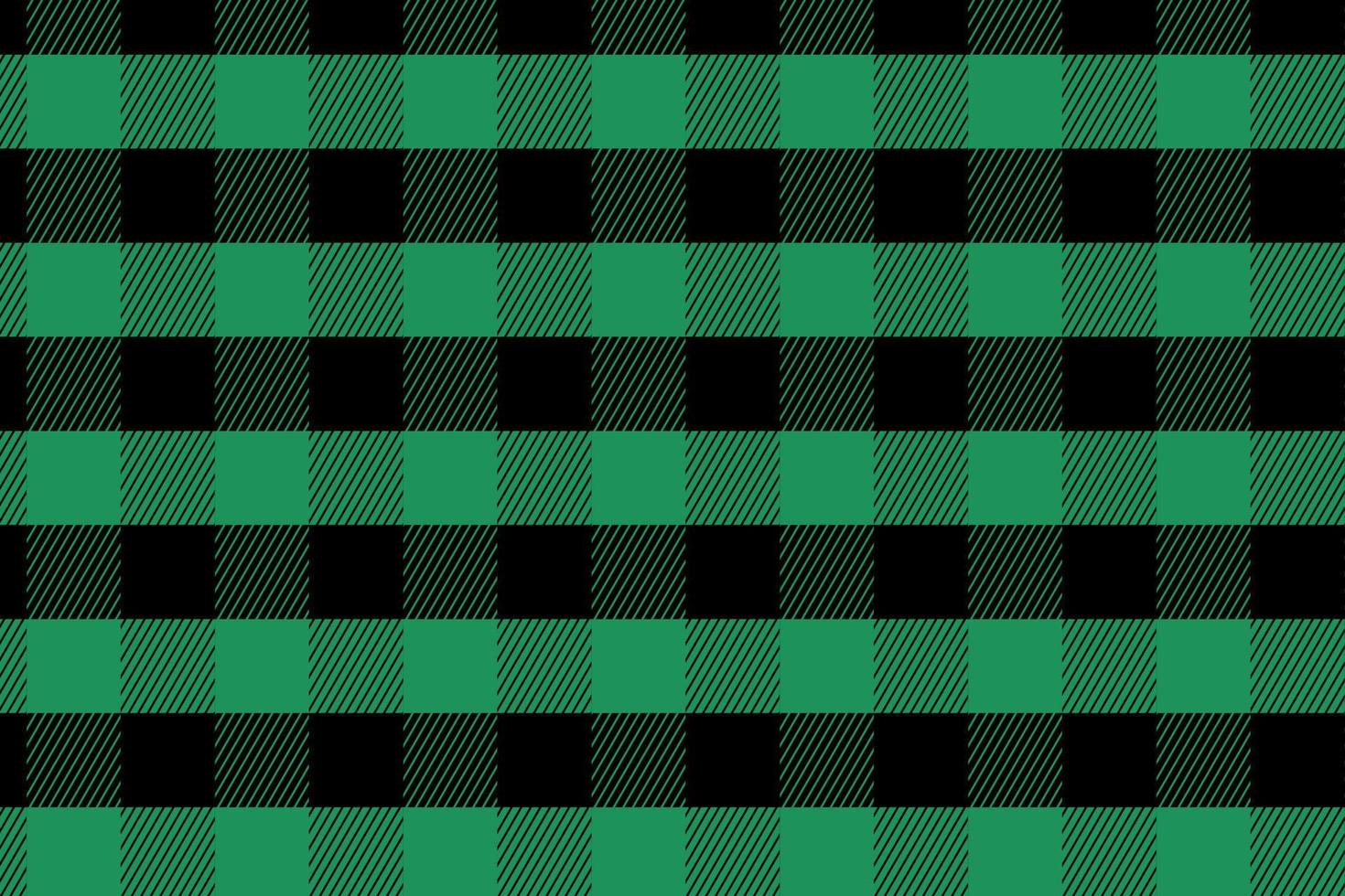 básico plaid rgb cheque zueco en verde, negro .sin costura tela textura para impresión. vector