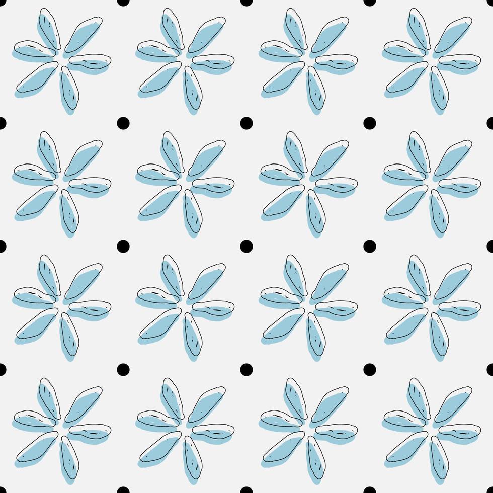seamless pattern with floral vector. vector