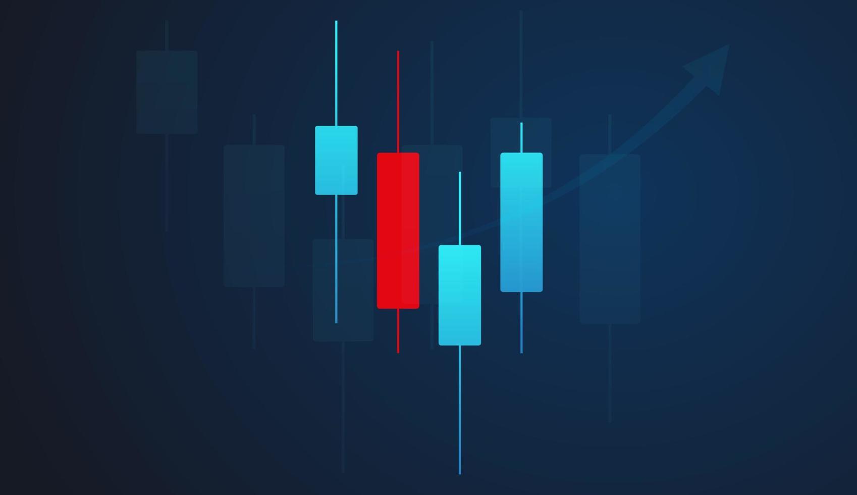 Forex trading graph in graphic concept suitable for financial investment vector