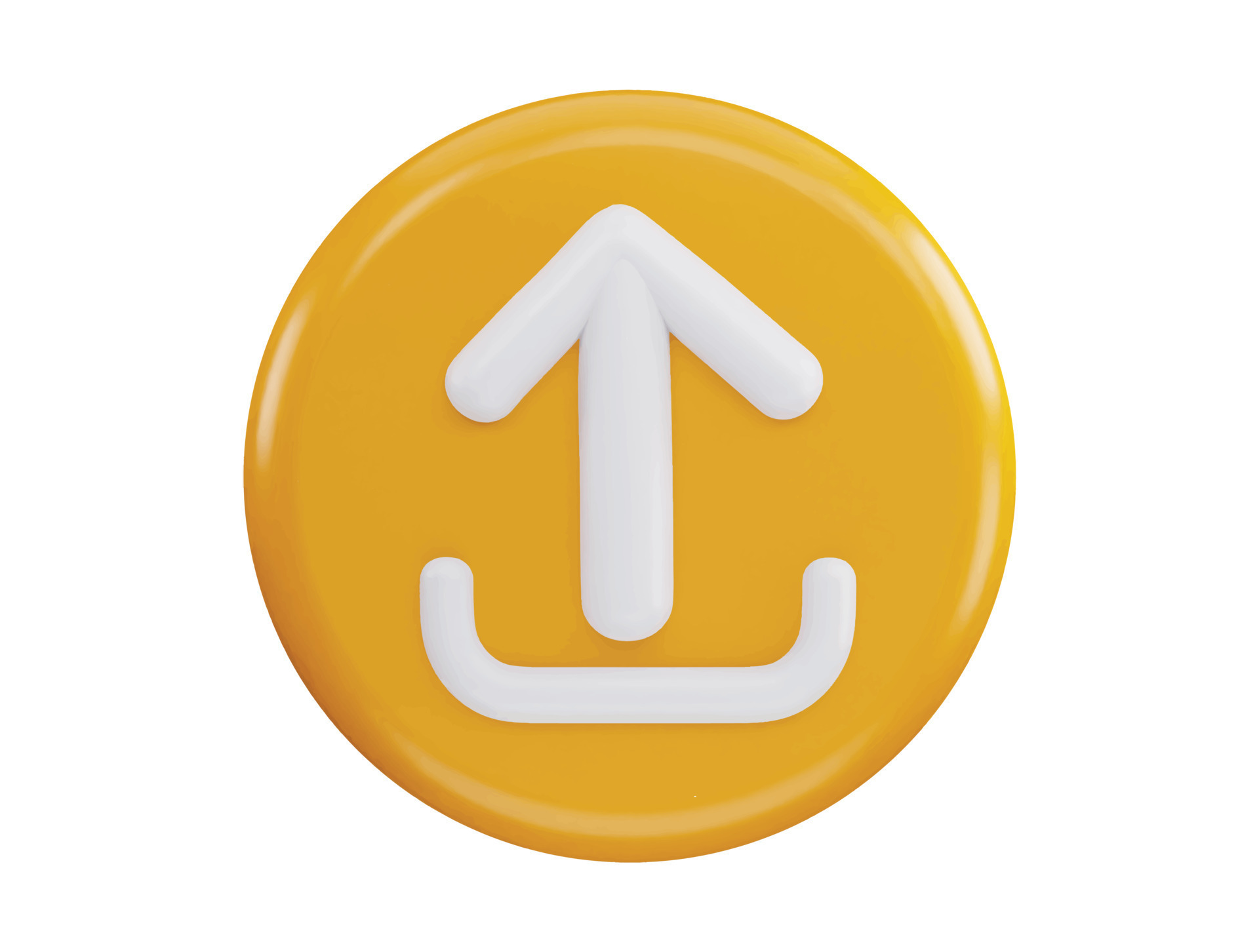 Upload Up Arrow Button 3d Rendering Vector Icon Illustration 20272032 arrow-pointing-up-clipart-transparent-background-arrow-up-line-black