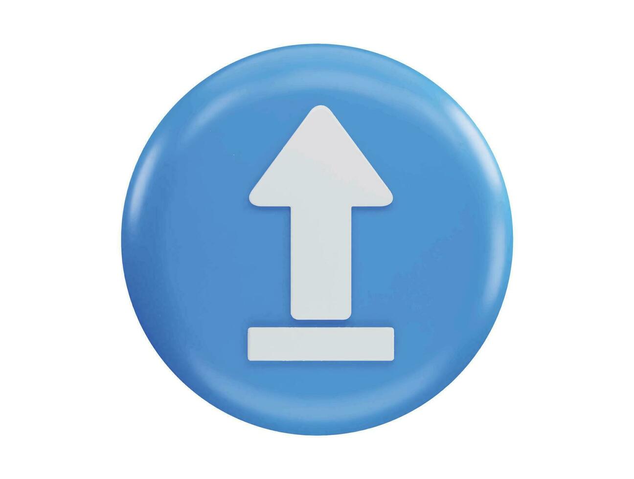 Download icon 3d rendering vector illustration