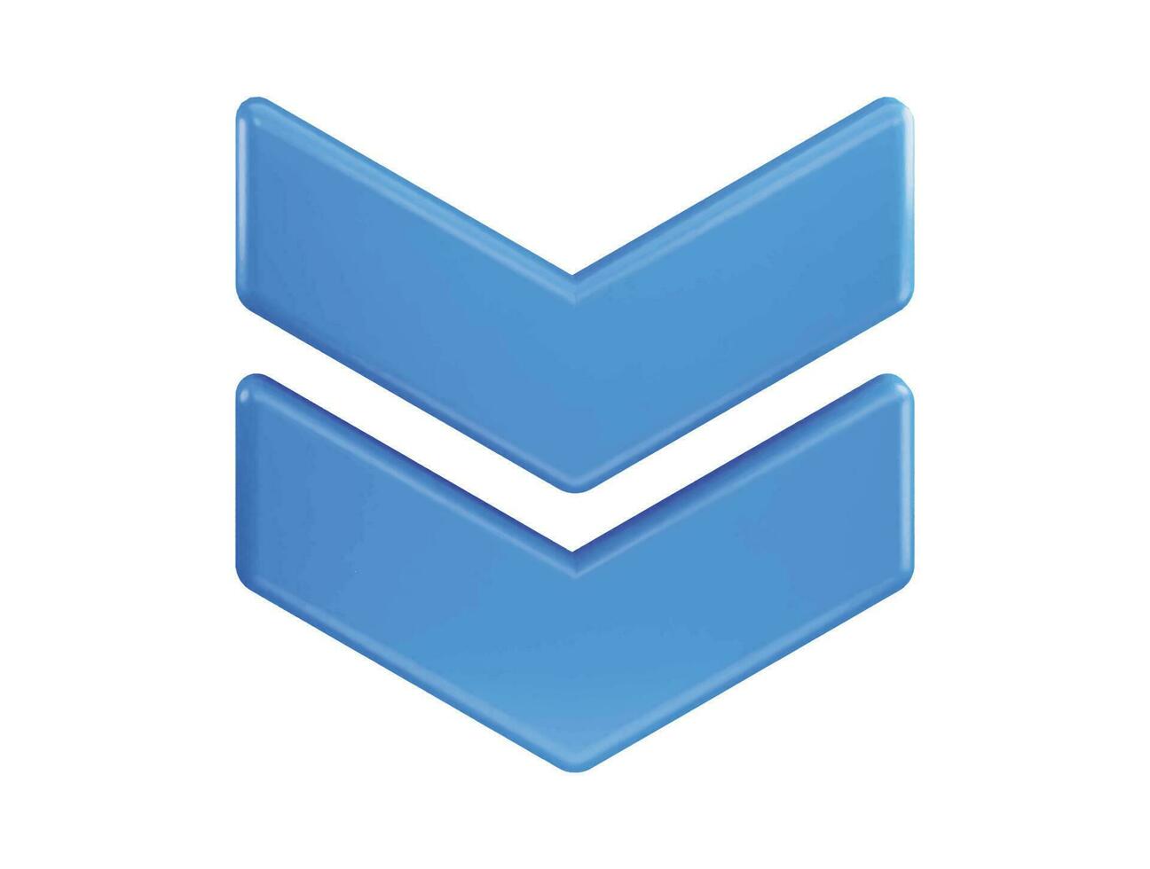 Arrow icon on 3d rendering vector illustration