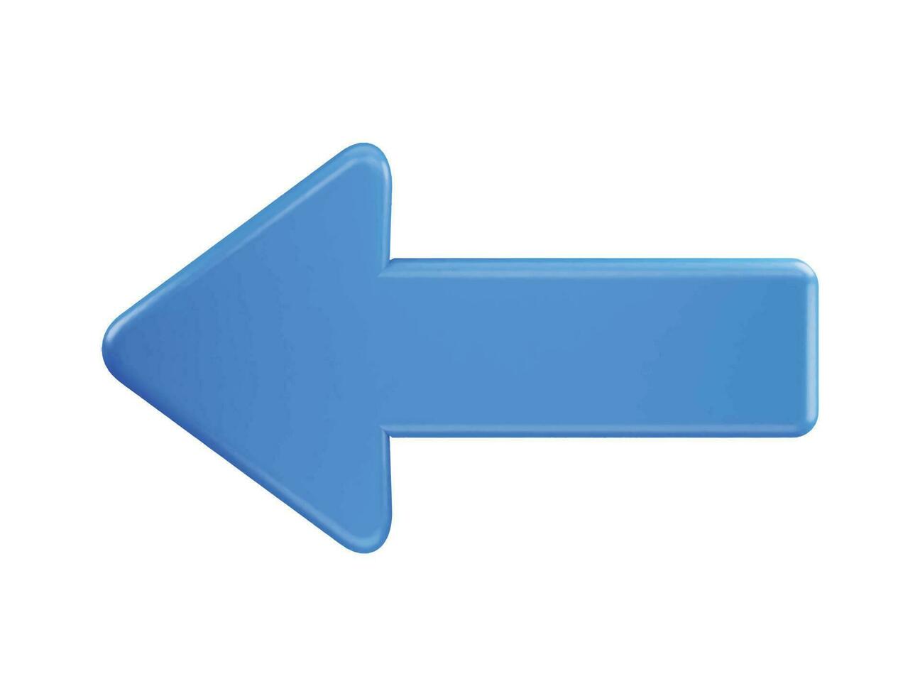 flecha icono en 3d representación vector ilustración