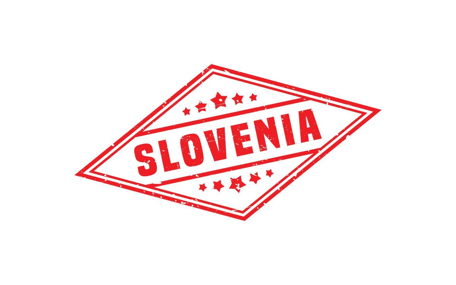 SLOVENIA stamp rubber with grunge style on white background vector