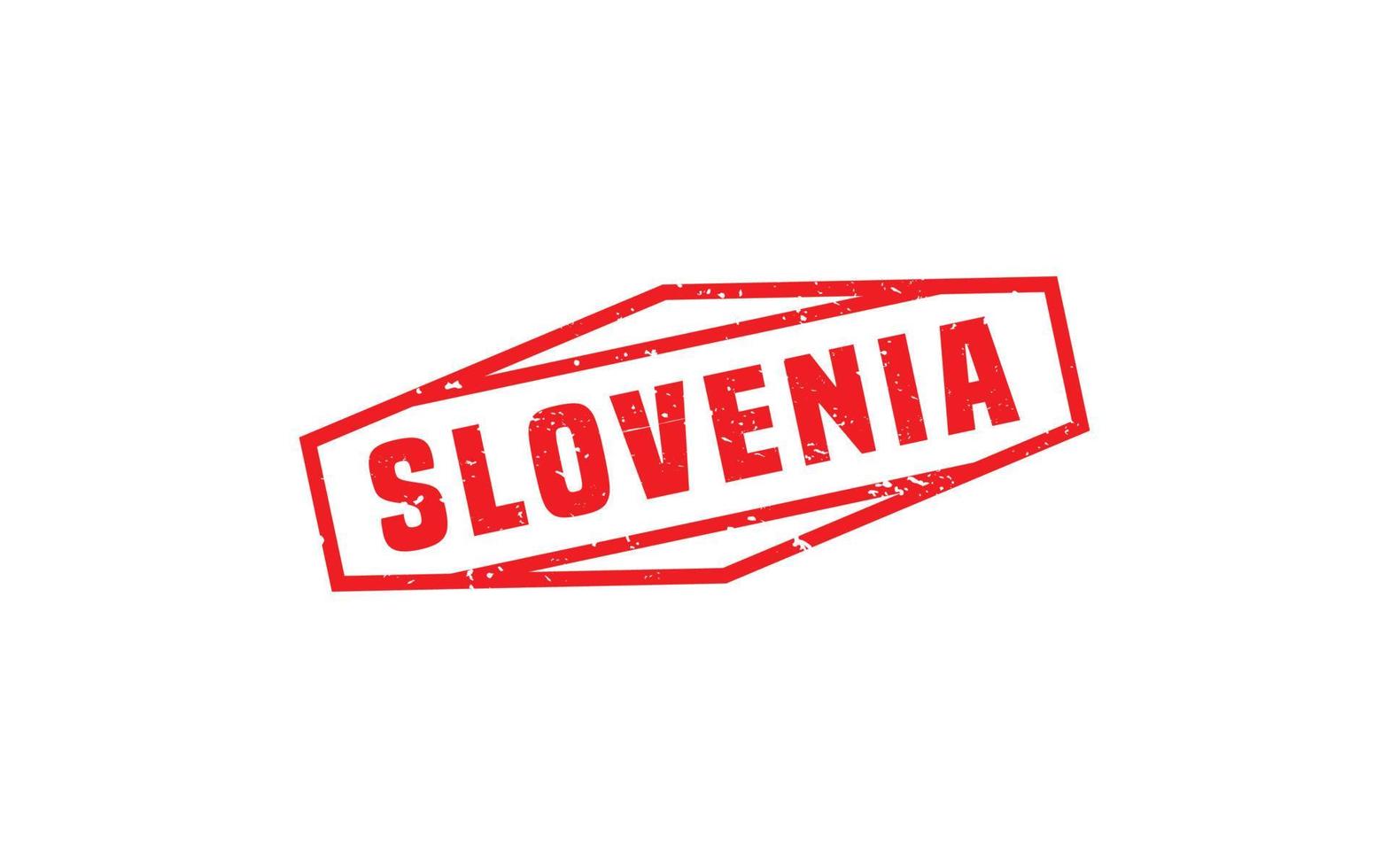 Eslovenia sello caucho con grunge estilo en blanco antecedentes vector