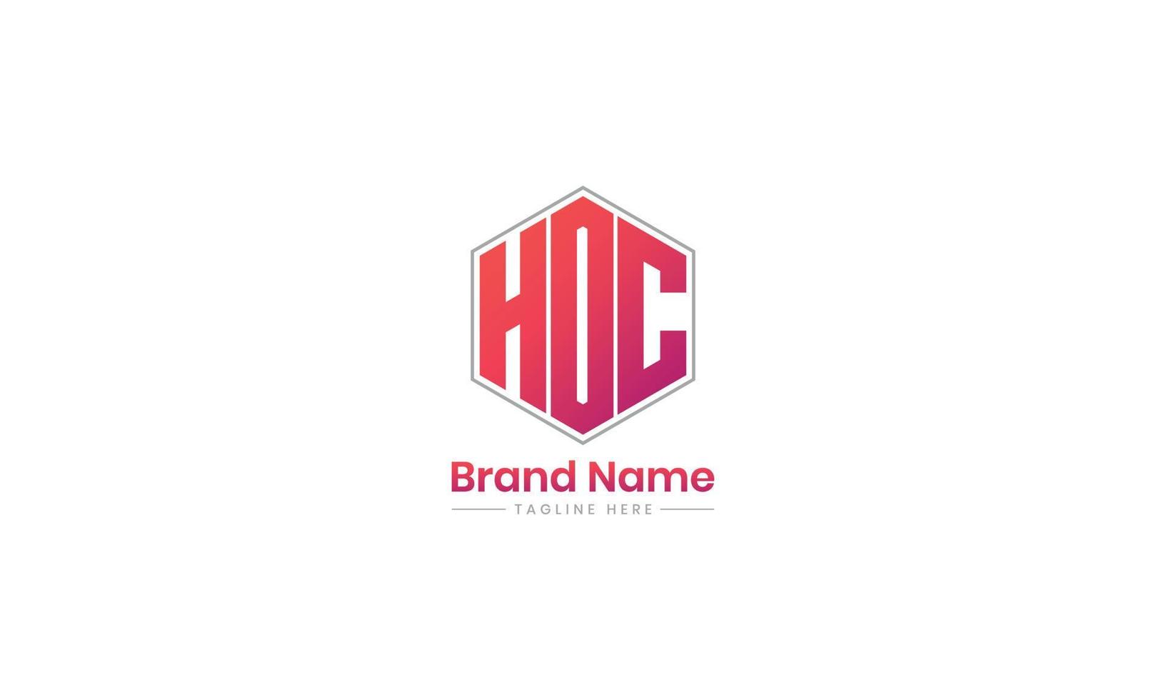HDC letter logo design. CDH creative initials letter logo concept. HDC letter design. Pro Vector