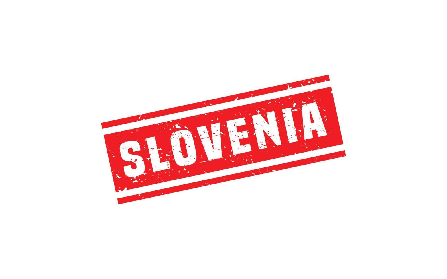 SLOVENIA stamp rubber with grunge style on white background vector