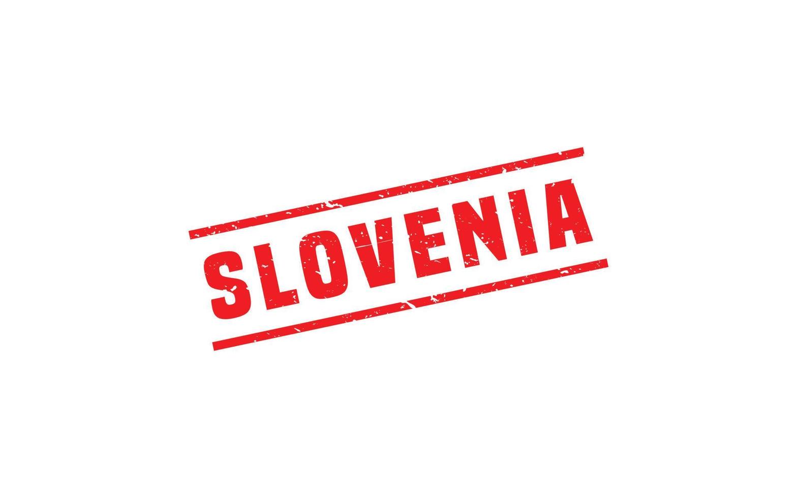 SLOVENIA stamp rubber with grunge style on white background vector