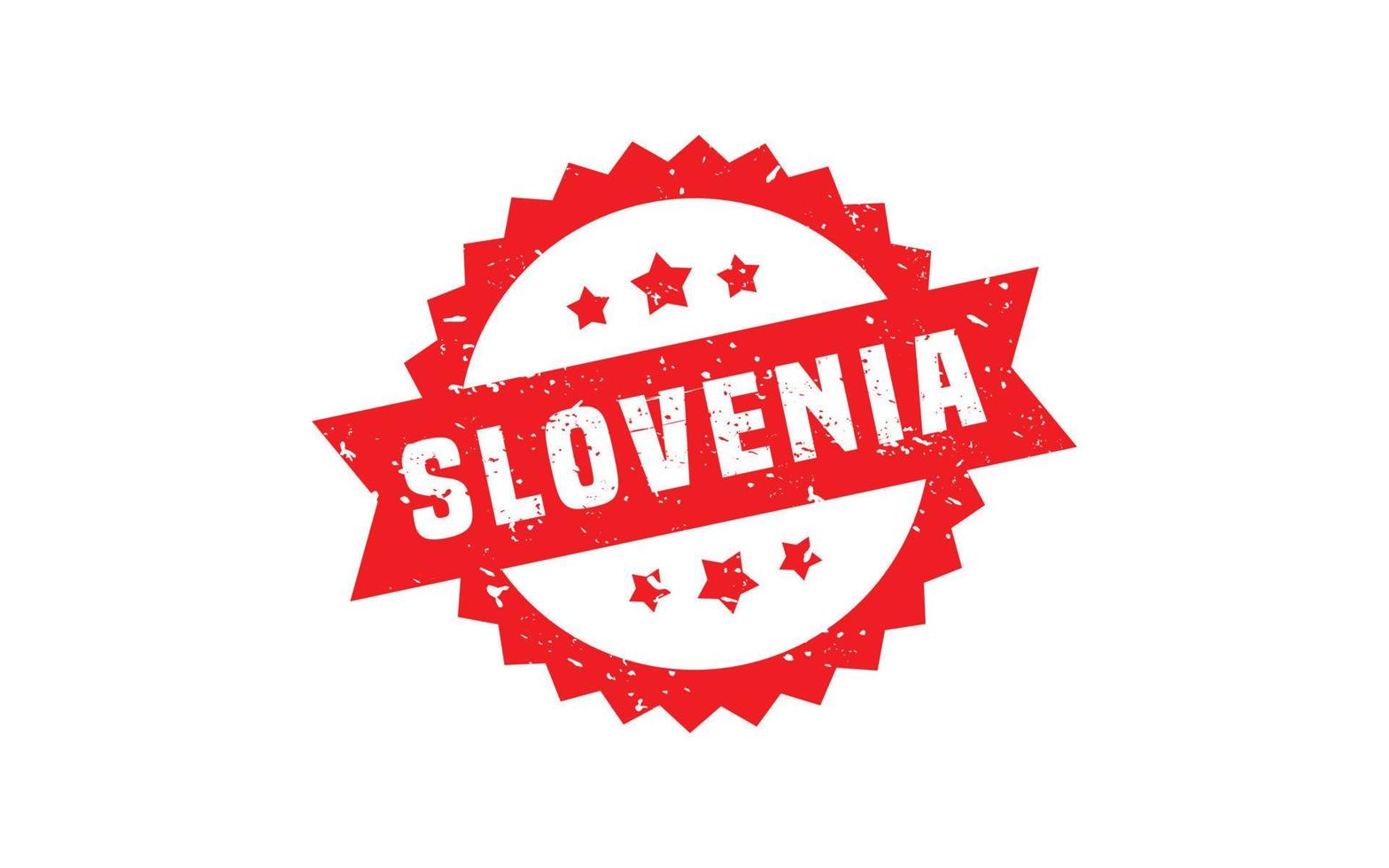 Eslovenia sello caucho con grunge estilo en blanco antecedentes vector