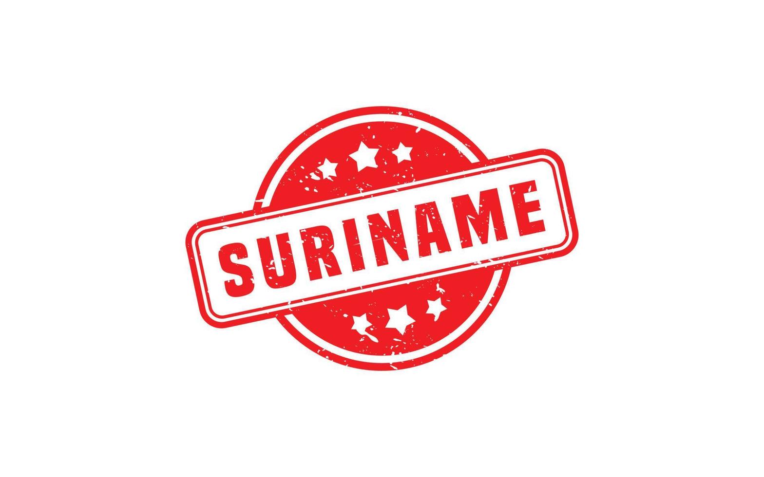 SURINAME stamp rubber with grunge style on white background vector