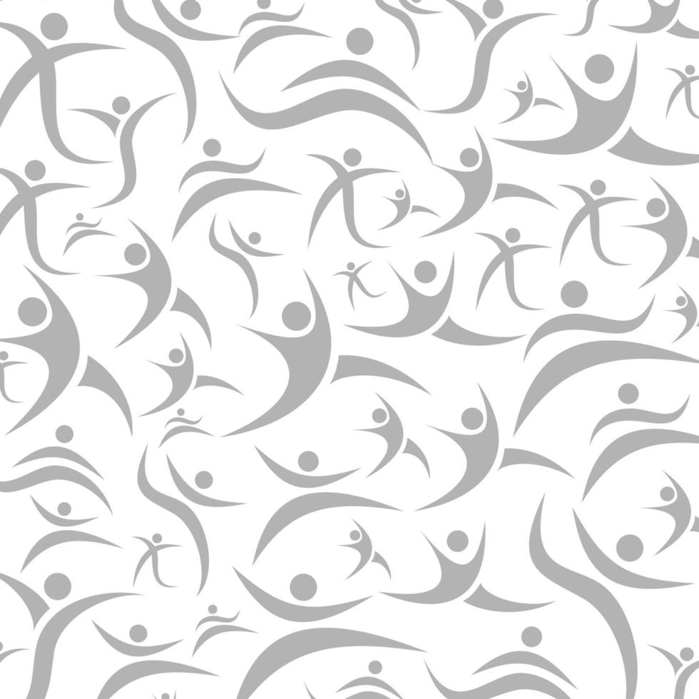 Background made of sportsmen. A vector illustration