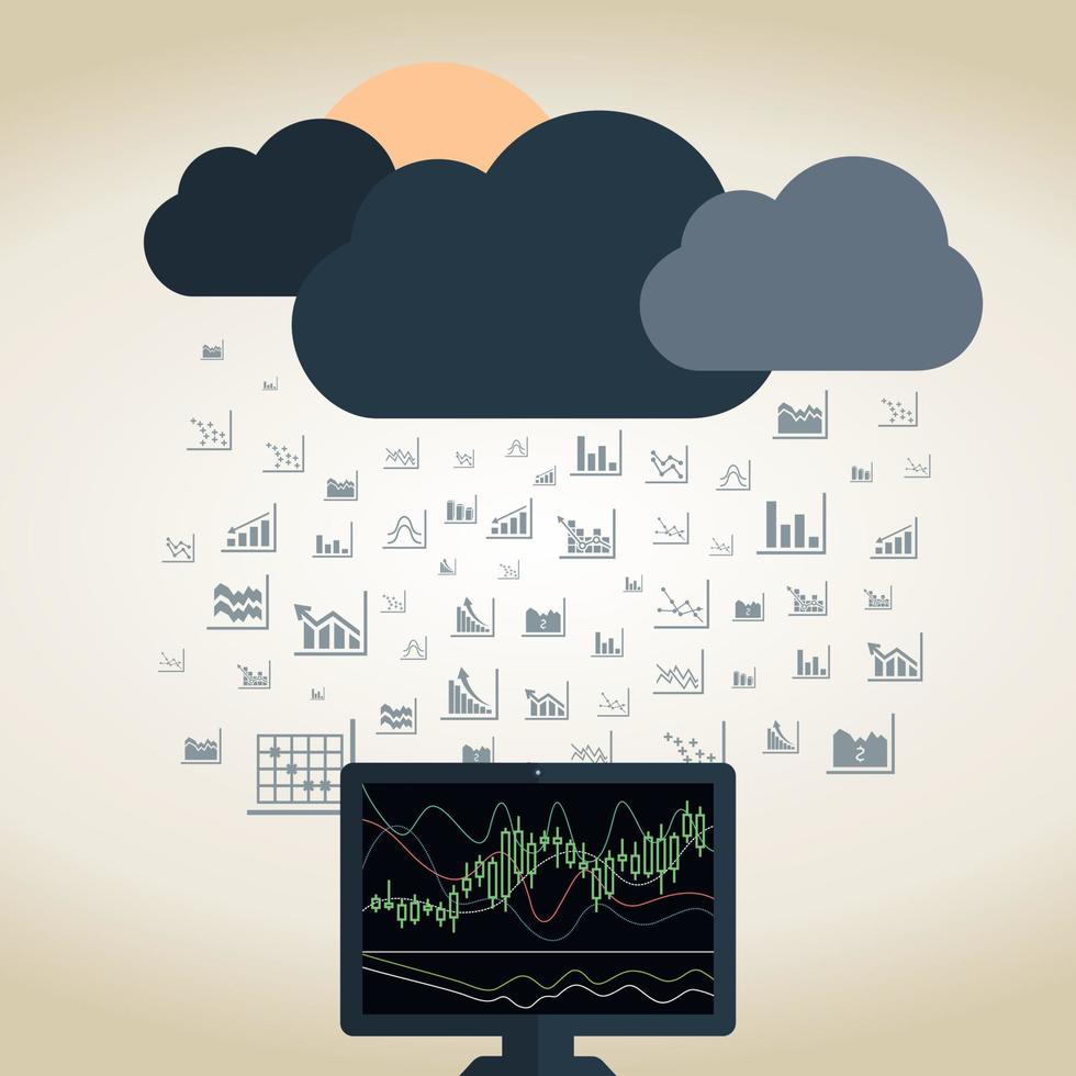 Abstraction on the topic of business vector