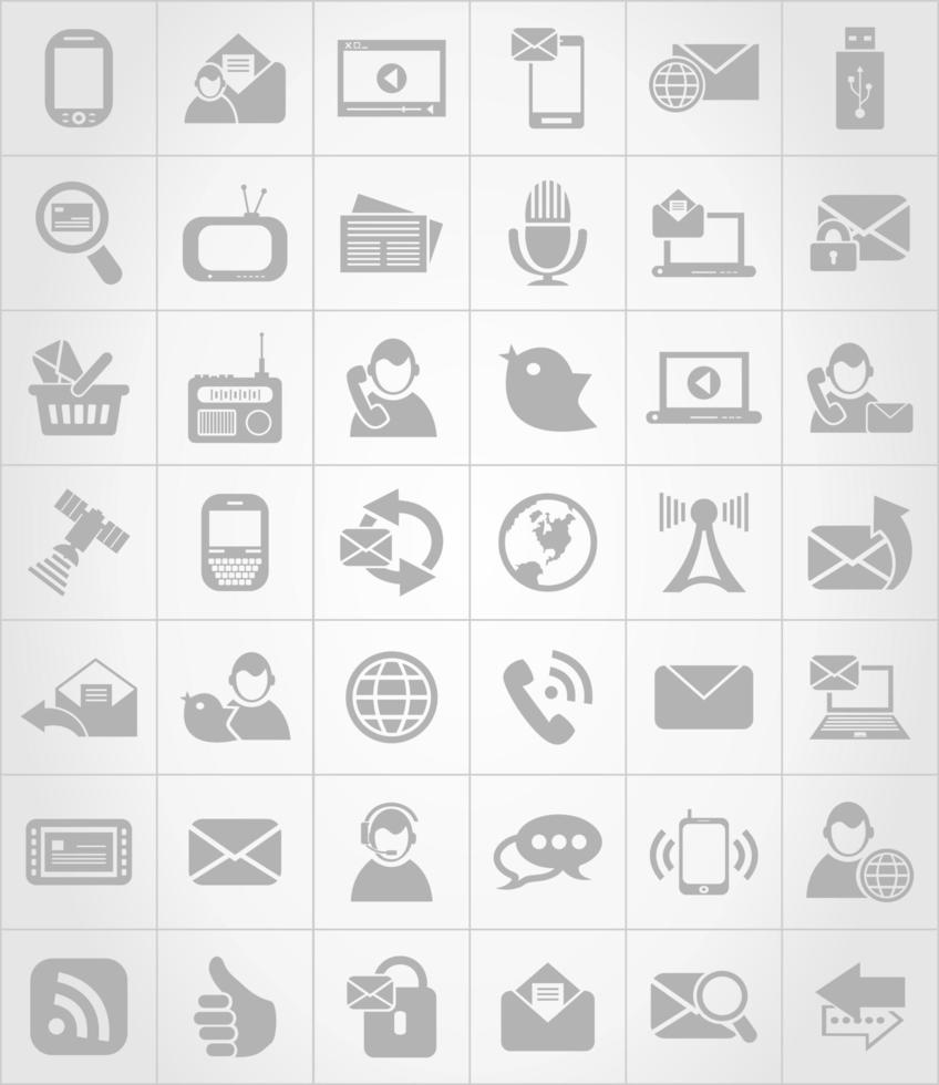 Set of icons of electronics. A vector illustration