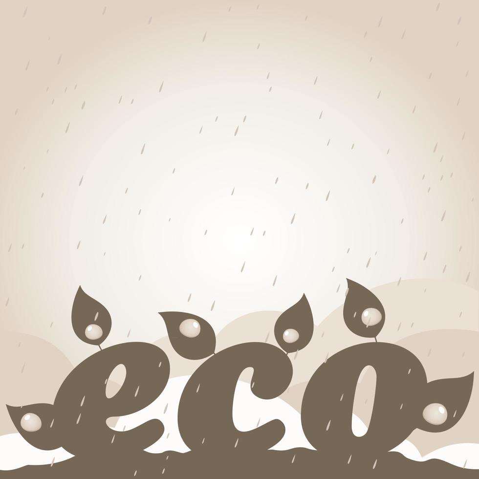 From ecology letters plants grow. A vector illustration