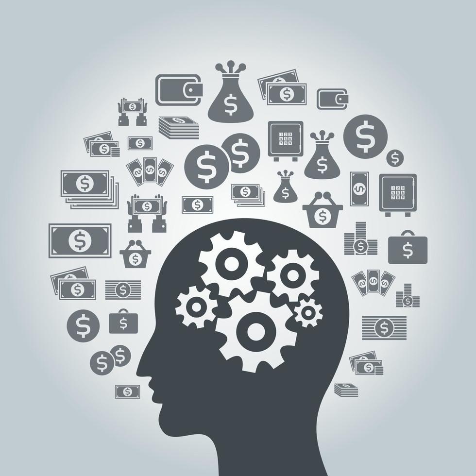 Abstraction on the topic of business vector