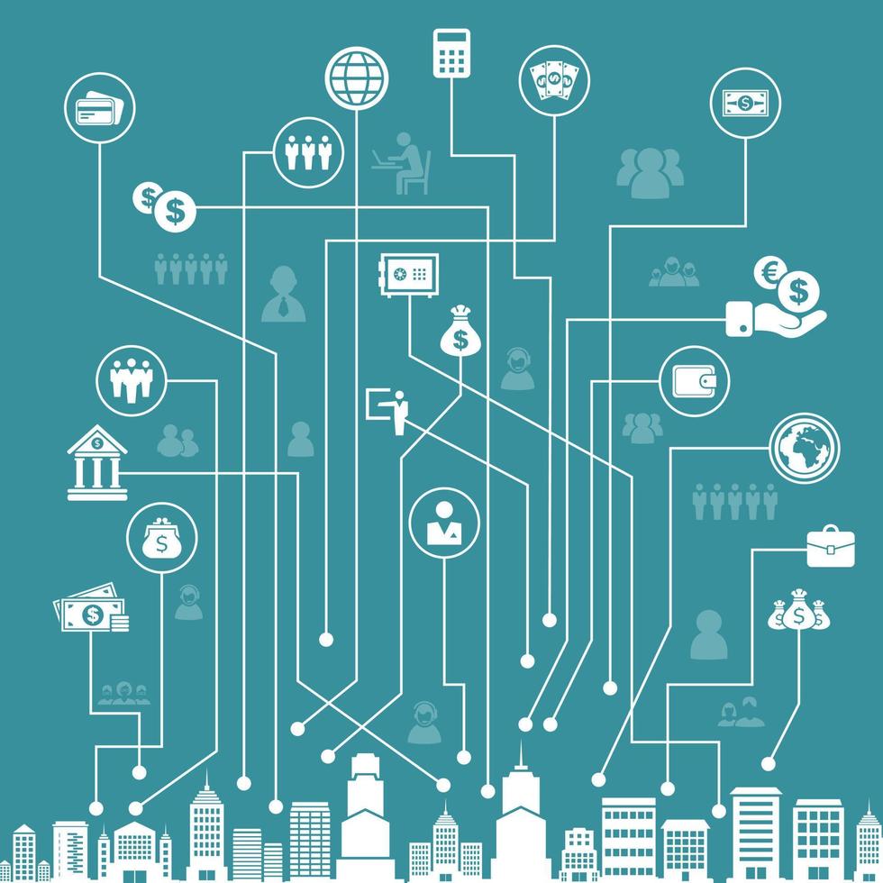 Abstraction on the topic of business vector