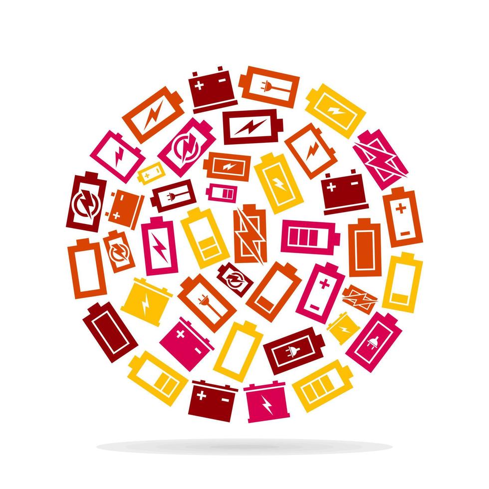 Abstraction on the topic of computer technology vector