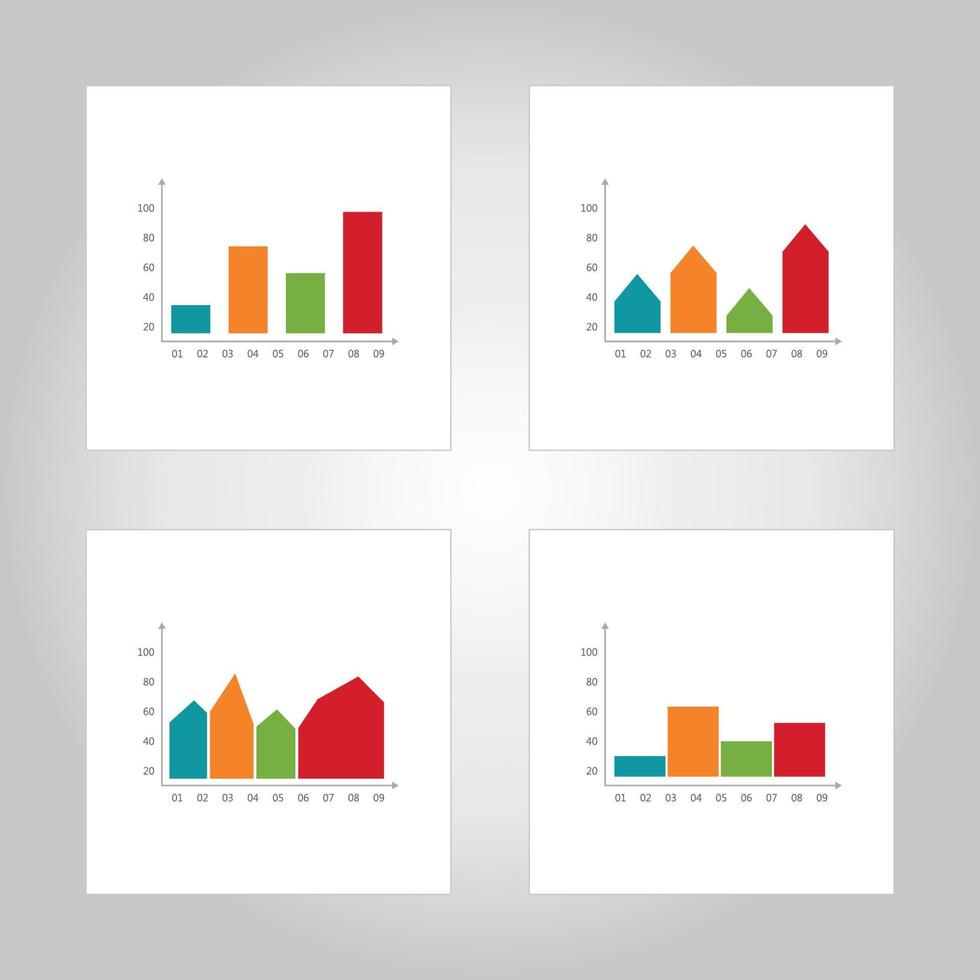 Set of icons for business. A vector illustration