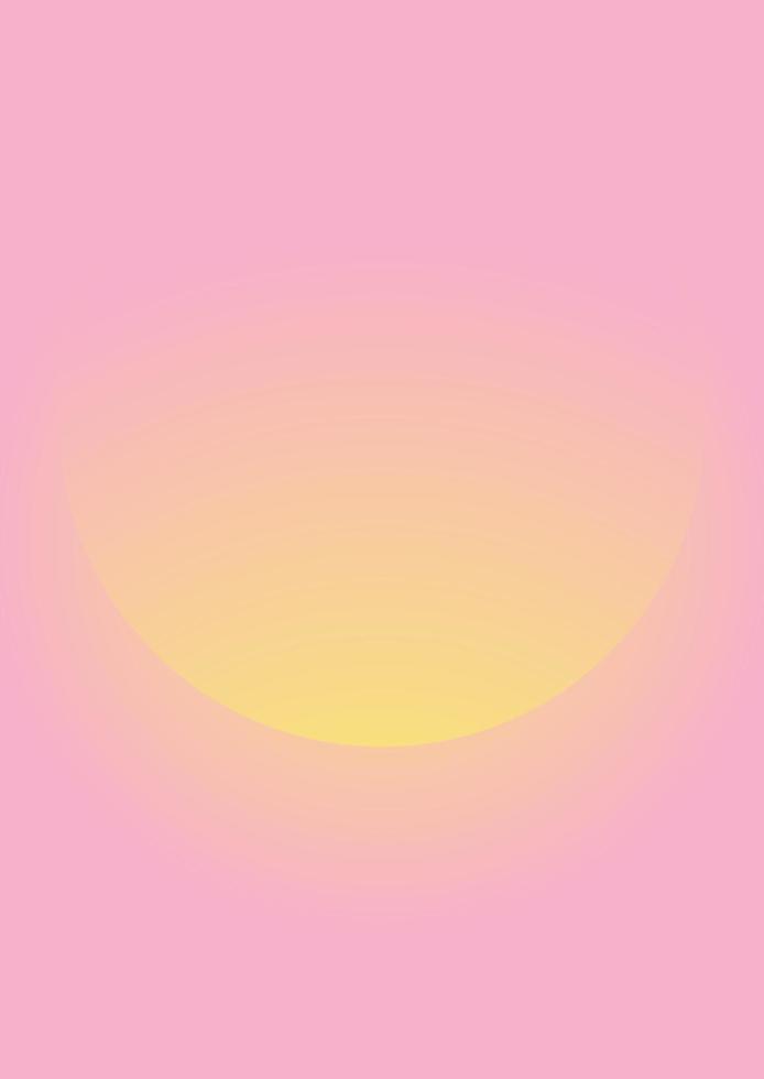 Gradient background in yellow and pink. Abstract sunshine wallpaper in retro style is perfect for a cover, social networks or poster vector