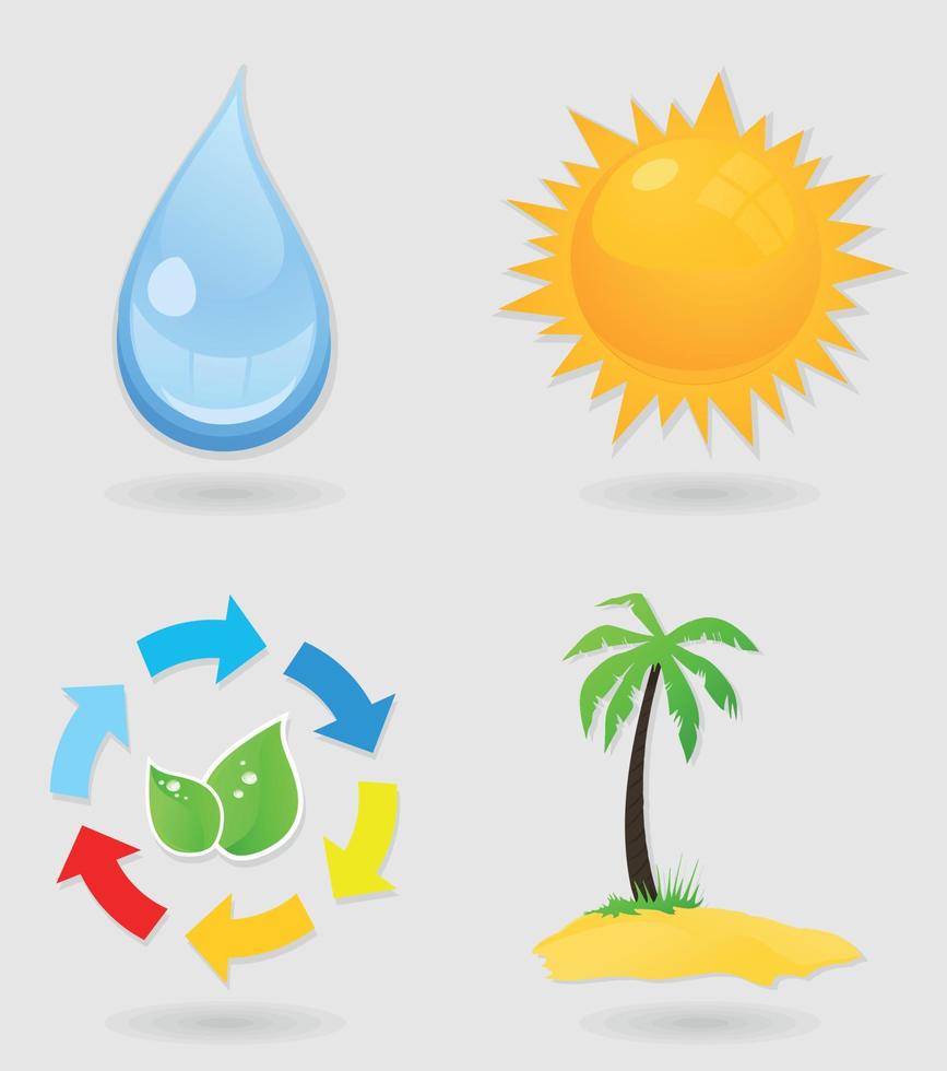 Set of icons on a theme spa. A vector illustration