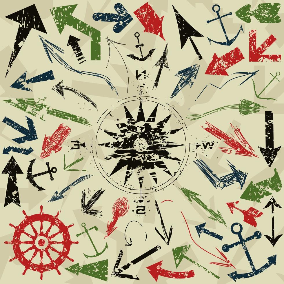 Collection of arrows for web design. A vector illustration