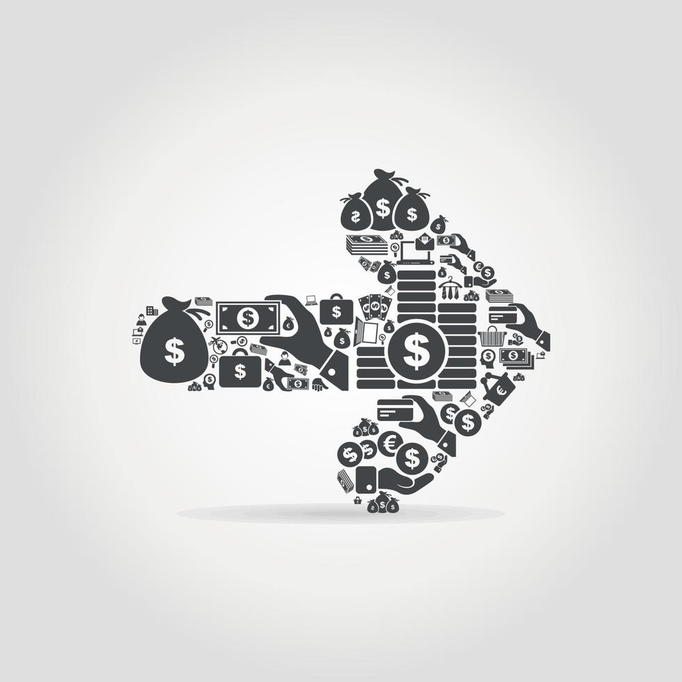 Abstraction on the topic of business vector