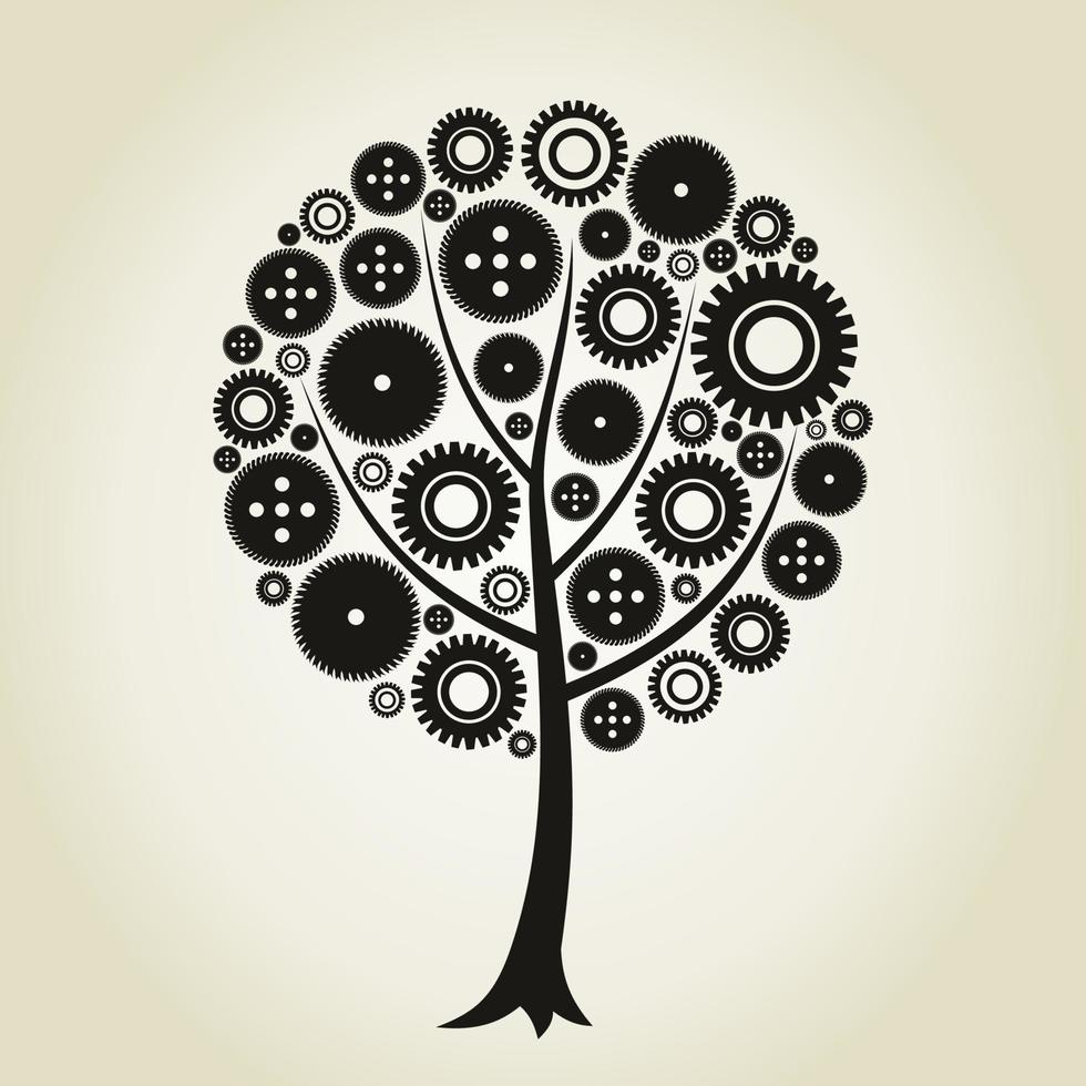 Abstraction on the theme of a tree vector