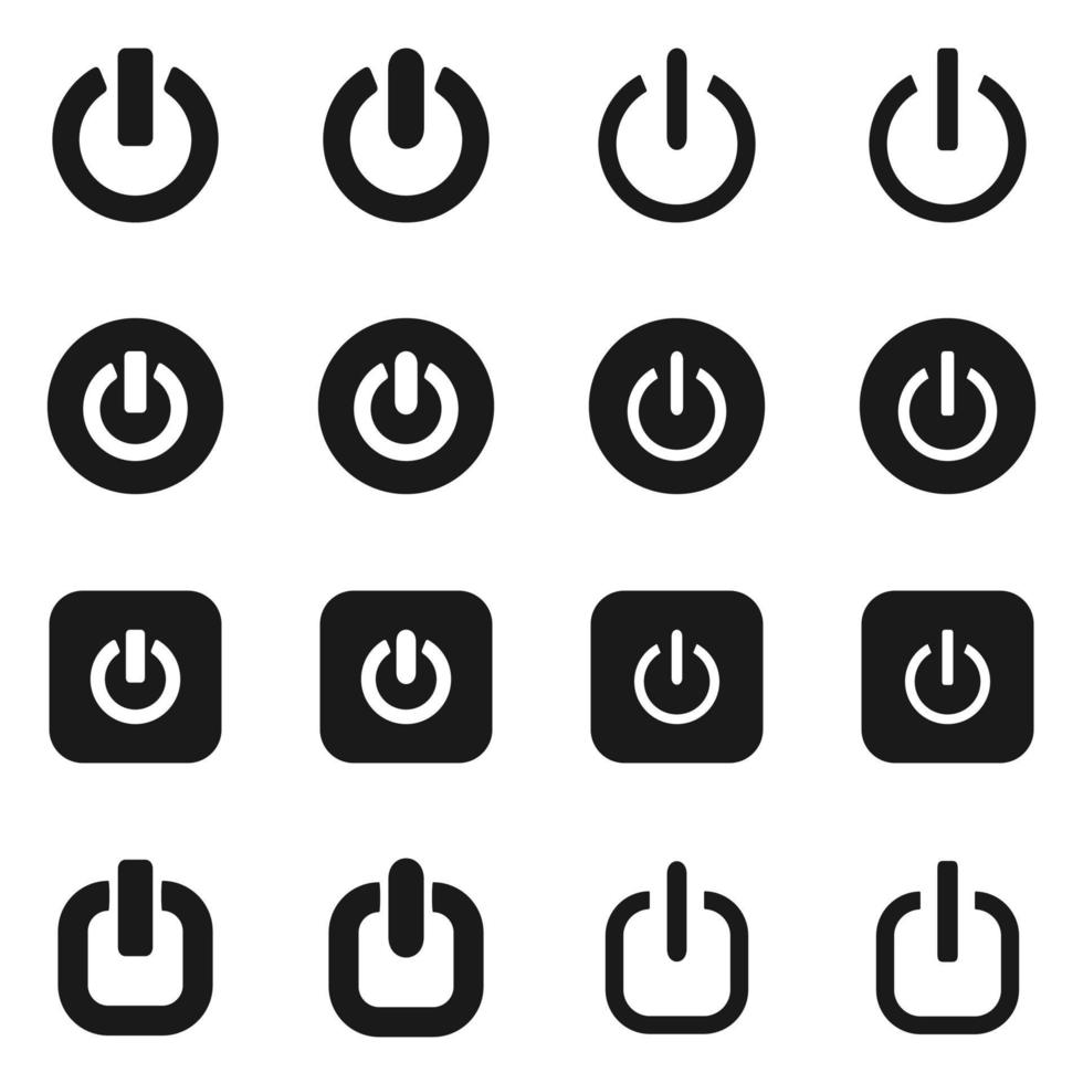 Start button icon vector