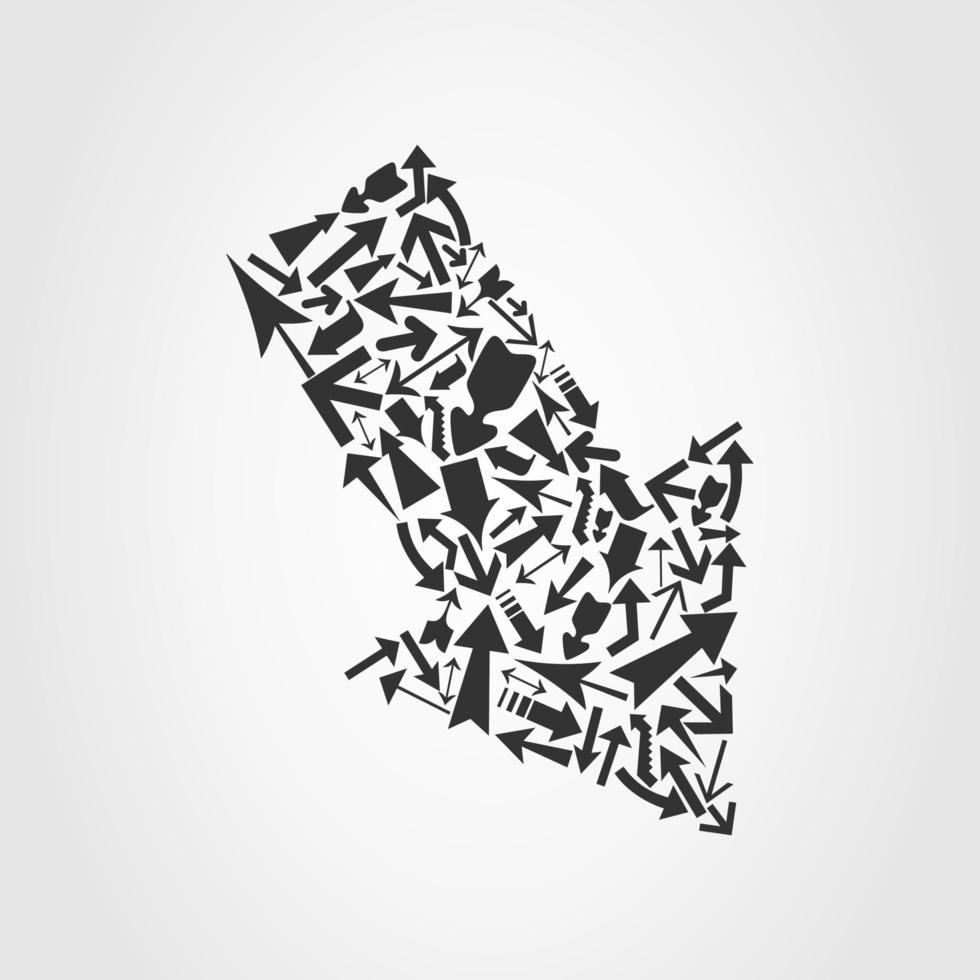 Collection of arrows for web design. A vector illustration