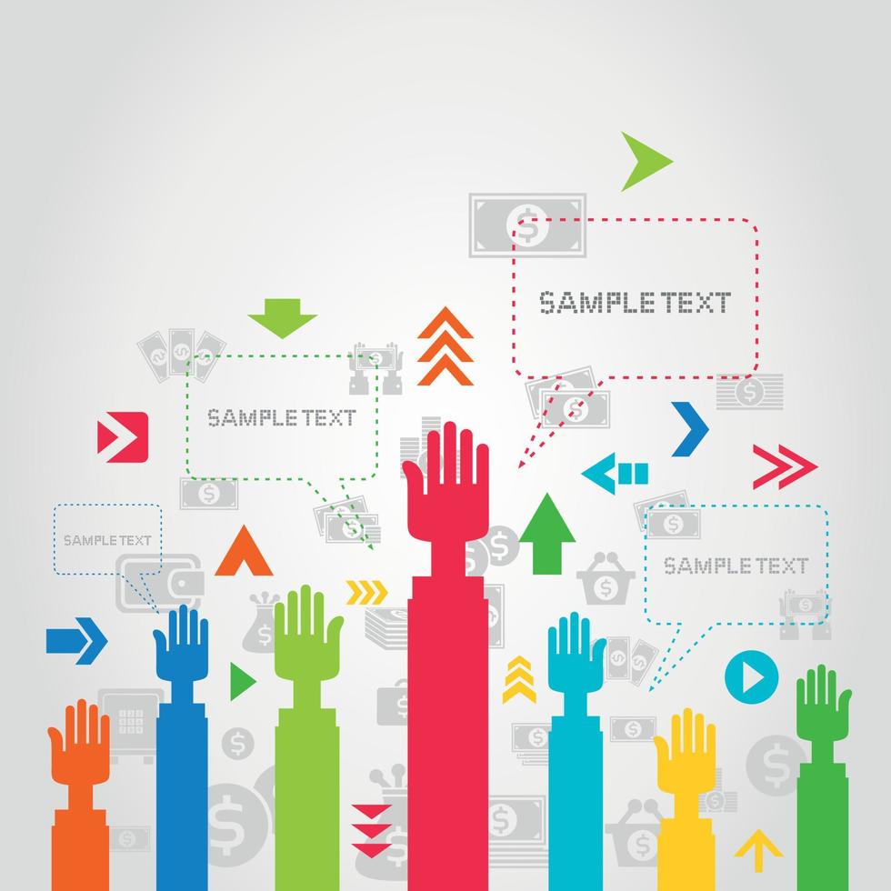 Abstraction on the topic of business vector