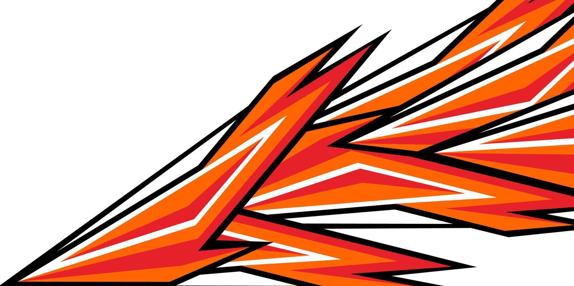racing stripes red abstract vector